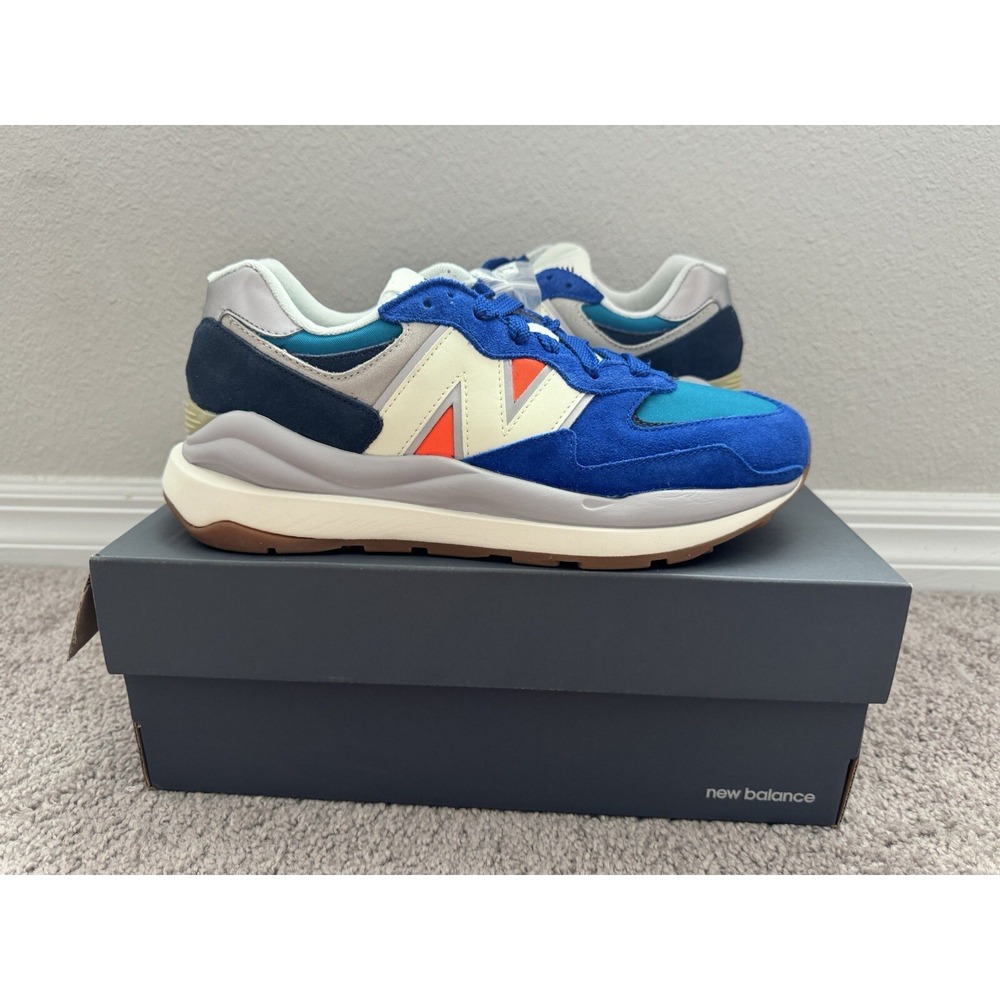 New Balance 57/40 Shoes Mens 12 Royal Blue Orange Athletic Sneakers M5740DC1